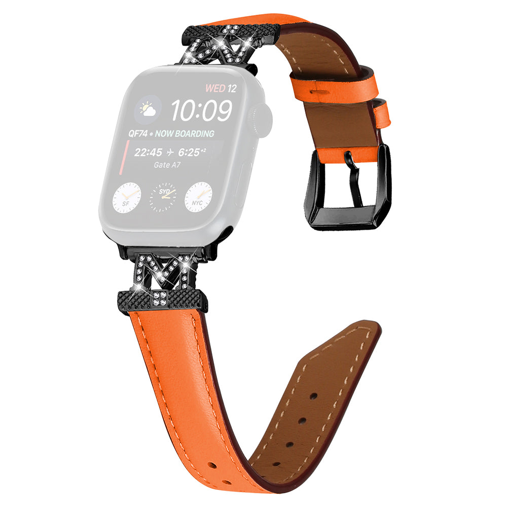 For Apple Watch Series 9 8 7 41mm SE SE (2023) SE (2022) 6 5 4 40mm 3 2 1 38mm Watch Strap with Black Buckle For Apple Watch Series 9 8 7 41mm SE SE (2023) SE (2022) 6 5 4 40mm 3 2 1 38mm Watch Strap with Black Buckle